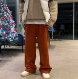 ファーストマイルドコーデュロイブラッシュドバンディングワイドパンツ