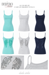 Glitter Wing Sleeveless Top