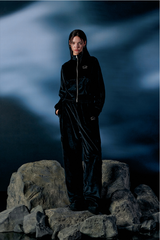 Velour Sporty Track Cargo Pants
