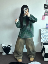 MUD CAT ウォッシングバルーンデニムパンツ 🤎🧸
