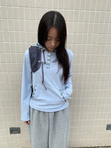 Lanno Stripe Color Matching Hoodie
