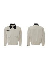 Colorblock Utility Pocket Zip Jacket