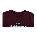 Sober Parade T-shirt WINE