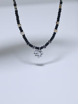 Rattan antique heart  beads necklace