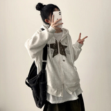 Suffle Star Vintage Two-Way Hooded Zip-Up