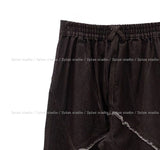 Cozy volume cut denim pants