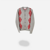 [Unisex] Mohair argyle cardigan(4color)