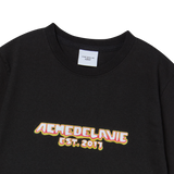 25SS フレームロゴショートクロップスリーブTシャツ ブラック