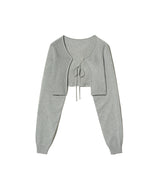 85-VIVAJ020 Light Crop Knitwear Bolero 6color