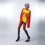 SEXXDEVIL "DESIRE" スターワッフルジョスティングTシャツ