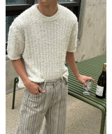 [Unisex] Summer boucle half knit(4color)