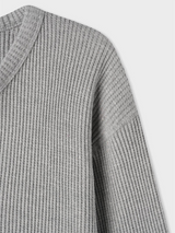Waffle henry neck loose long sleeves(4color)