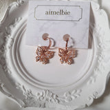 バタフライフェアリーハギーズピアス - Rosegold