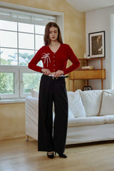 MOON NIGHT WIDE PANTS / BLACK