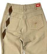 [Hand-Made「006」] Argyle Patch Pants_Beige&Brown