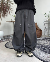 Rapio Rivet Balloon Cotton Pants