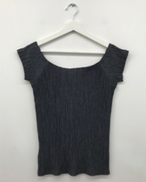 ショー リップル オフショルダー Tシャツ (4color)
