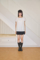 ナナレースパフブラウス (WHITE)