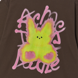 25SS ブラーラビット半袖Tシャツ ダークブラウン