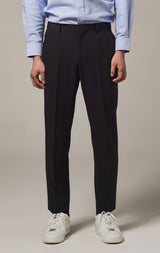 SIDE BANDING CROP TAPERED SLACKS