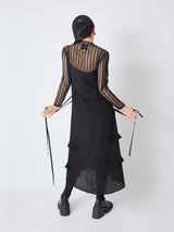 RUFFLES SUSPENDER DRESS