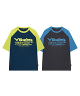 Yikes ロゴ ラグラン グラフィック オーバーフィット Tシャツ