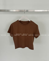 5カラーベーシッククロップTシャツ