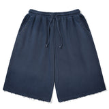 VINTAGE WASHING STUD POINT HALF PANTS [NAVY]