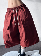 Windy Nylon Rustling Cargo Bermuda 5 Color