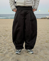 Tone curved fleece balloon sweat pants