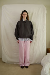Stripe easy pants_pink