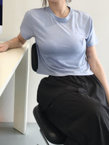 デイリークロップ半袖Tシャツ (10c)