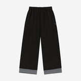 ホットフィックス ロゴ ワイド スウェットパンツ／ブラック