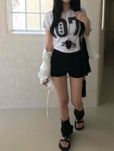 リブネオプレンミニマルショートパンツ