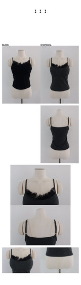COLLY レーススリーブトップス & カーディガン& ラップスカートパンツセット (CHARCOAL, BLACK 2COLORS!)
