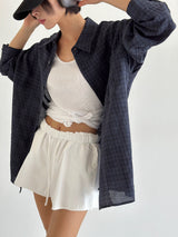 ASCLO Lower Deep Mood Check Shirt (2color)