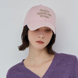 TMV Lettering Ball Cap / Pigment Pink