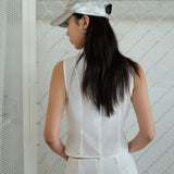 ホットスリットマキシースカートWhite