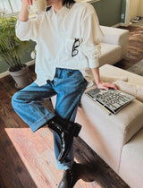 Logan Basic Wide Denim Pants