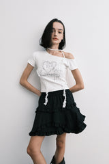 ハート2Tシャツ (white)