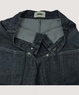 COLOR BLEACH WIDE DENIM PANTS