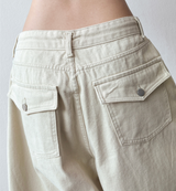 Kari Back Pocket Balloon Cotton Pants 3color