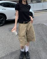 Vintage cargo bermuda pants