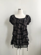 Dusky check blouse