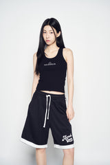 25SS ラウンディングシンボルロゴウィメンズスリーブレス ブラック
