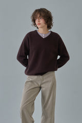 Stripe button t-shirt_blue