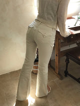 Back Pocket Span Bootcut Pants 