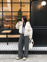 [MADE] ENTOL VELOUR WIDE PANTS