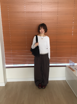 デュニーレースクロップモーダルTシャツ（3c）