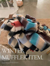 Winter Pompon Big Muffler (2color)